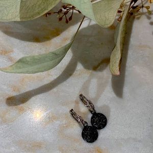 Cubic Zirconia Earrings - Chrome